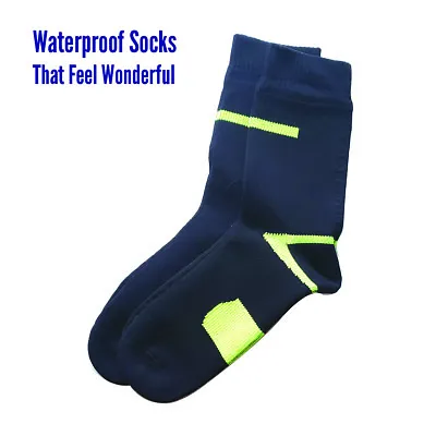 100% WATERPROOF Socks Long Color BLACK UNISEX  • $14.99