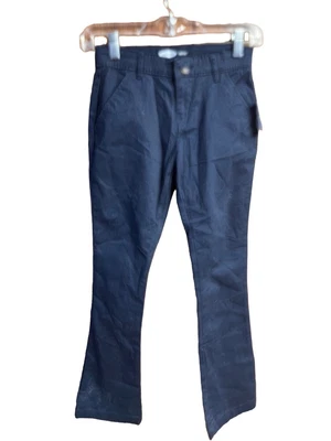 £5.65 • Buy Old Navy Girls Boot Cut Chinos Sz 10 Navy NWT 