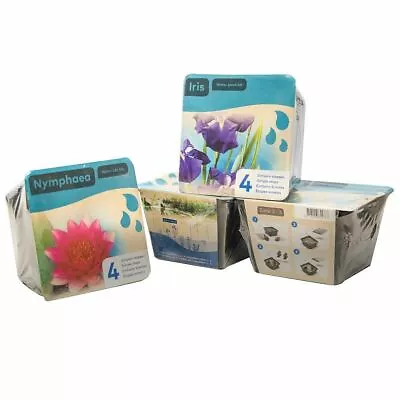 Pond Water Plant Basket Complete Prepacked Kit Marginal Lily Aquatic Garden Live • £14.95