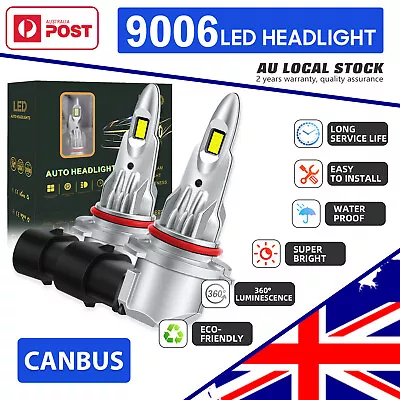 Canbus 9006 HB4 LED Headlight Bulbs Kit Foglight 6800000LM 6000K For VW Amarok • $41.99