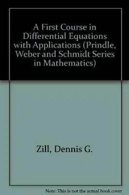 $4.39 • Buy A First Course In Differential Equations (Prindle, Weber And Schmidt Seri - GOOD