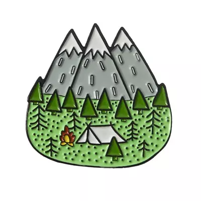 Camp In A Mountain Enamel Pins 441-1 • $15