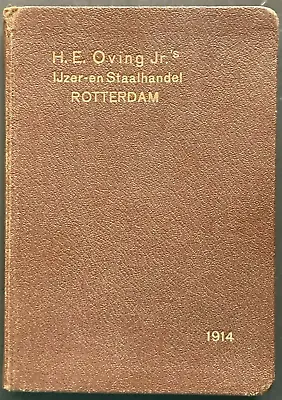 XXX RARE !! 1914 Profiel-Album H. E. Oving Jr.'s Ijzer- En Staalhandel Rotterdam • $5