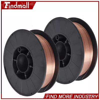 Findmall 2 Piece ER70S-6 0.030  (0.8mm) Mild Steel MIG Welding Wire 10-lbs Roll • $40.71