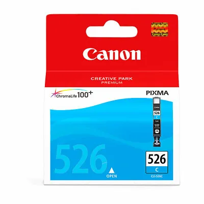 Genuine Canon CLI526 Cyan Ink Cartridge Cyan 462 Pages CLI526C • $36.50