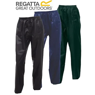 Regatta Stormbreak Waterproof Over Trousers Mens Or Ladies Adults Womens Fishing • £10.95