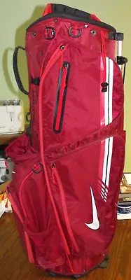 Dark Red NIKE EXTREME SPORT Light Weight Golf Bag With 8 Divider Has Legs & Hood • $64.99