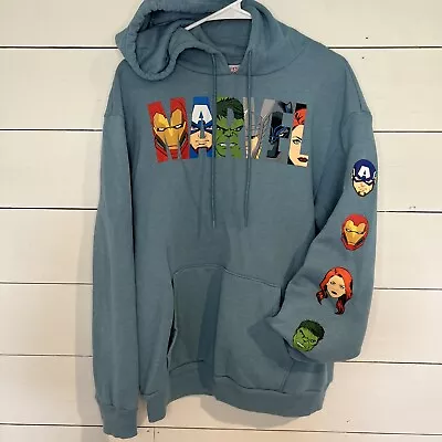 Marvel Hoodie Sweat Shirt Size Medium EUC • £7.60