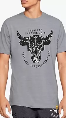 Under Armour Men's Project Rock Progress Through Pain Graphic T-. Shirt Size S  • $17.50