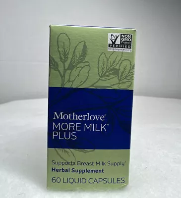 NEW Motherlove More Milk Plus Breast Lactation Herbal Supplement 60 Caps 2/26 • $19.90