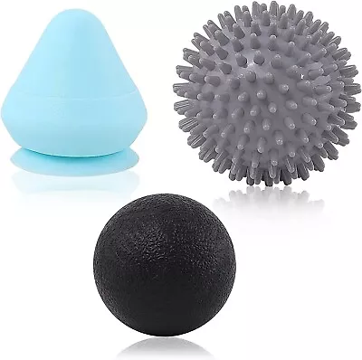 Massage Therapy Ball Set Spiky Lacrosse & Suction Ball Myofascial Release • $17.99