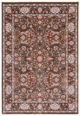 $179.50 • Buy William Morris Style Arts & Crafts Traditional Brown Area Rug **FREE SHIPPING**