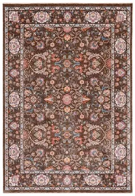 William Morris Style Arts & Crafts Traditional Brown Area Rug **FREE SHIPPING** • $119.50