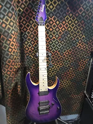 Ibanez RG752AHM-RPB RG Prestige Series 7 String Electric Guitar - Royal Plum Bur • $2100