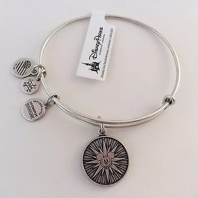 Alex & Ani Mickey's Fun Wheel Bangle Bracelet Silver Disneyland Disney RETIRED • $59.95