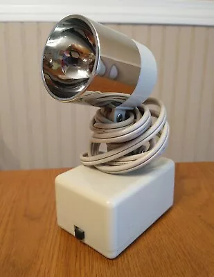 Vintage 5  Mini Table /Wall Lamp Spot Light Mid Century Modern White Chrome NICE • $24