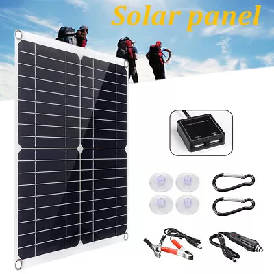 10W/20W/25W/30W Solar Panel 12V 18V Solar Phone USB Charger 10A PWM Controller  • £25.19