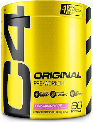 Cellucor C4 Original Pre Workout Powder Pink Lemonade 60 Servings (Pack Of 1)  • $89.99