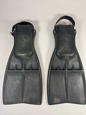DACOR Turbo II Divers Scuba Large Adjustable Swim Fins Made In ITALY • $19.97