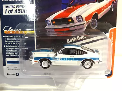 Johnny Lightning - White - 1978 Ford Mustang Cobra Ii • $2