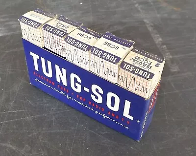 TUNG-SOL Electron Tubes Packet Of 5 Clear Graphics Radio TV NOS • $20