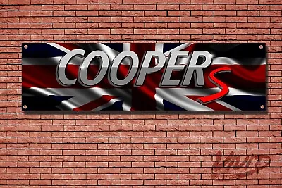 Mini Cooper S JCW Garage / Workshop Banner / Poster Motorsport - R53 R56 F56 • £14.99