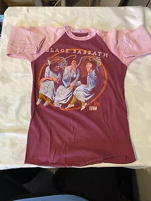 Rare VTG 1980 BLACK SABBATH-BLUE OYSTER CULT Concert T-Shirt Heaven And Hell • $102.50