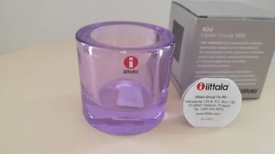 Iittala Marimekko Kivi Amethyst Candle Holder SCOPE Brand New • $250