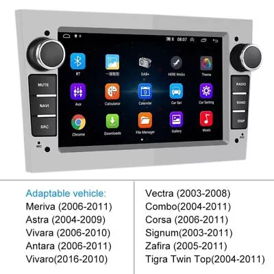 For Vauxhall Corsa C/d Zafira Astra H Android Car Stereo Gps Satnav Radio Player • $172.25