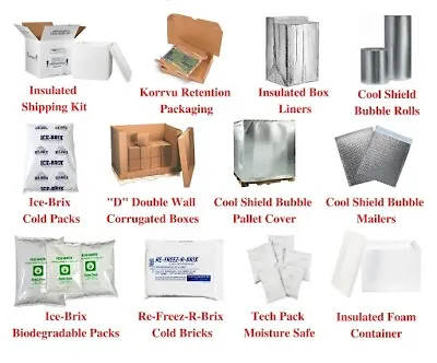 Insulated Box / Kits For Shipping/Moving Choose Your Type Color Size & Packs • $35.09