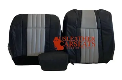 2003 Ford F150 Harley-Davidson Full Driver Oem Leather Seat Covers Black/Gray • $349.99