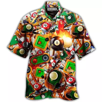 Billiard Make Your Own Luck  Hawaiian Shirt Summer Beach Aloha S-5XL US Size Men • $20.99