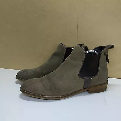 Mustang Chelsea Boots Size UK 6.5 EU 40 Womens Suede Leather Brown Shoes • £20