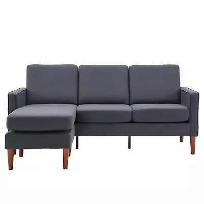 3 Piece Modern Reversible Sectional Sofa Set Nordic L-Shaped Couch Furniture • $249.99