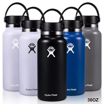 NEW Hydro Flask Water Bottle Standard Mouth Wide Mouth Leakproof Flex Cap 32OZ • $24.65