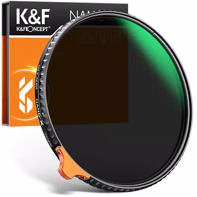 K&F Concept ND2-ND400 Lens Filter With Putter Nano-X HD Multi-coated 49-105mm • $106.99