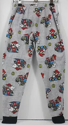 Nintendo Mario Kart Gray Pajama Bottoms/Sleep Pants Loungewear Size Youth Large • $6.39