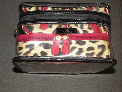 NEW Modella Leopard Print Set Of 3 Makeup Bags/Toiletry Bags/Travel Cases • $27.49