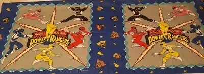$12 • Buy Mighty Morphin Power Rangers 1994 Saban Fabric Panel 17  X 44 