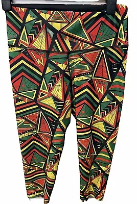 Tikiboo Mr Motivator Workout Exercise Capri Cropped Leggings Size Medium • £19.99