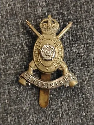 Hampshire Yeomanry Carabiniers Brass Cap Badge  • £25