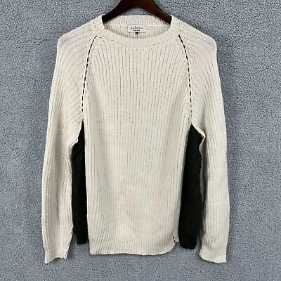 Illimani Hand Made Sweater Men’s L Beige 100% Baby Alpaca Wool Long Sleeve • $35