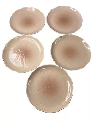 Set Of 2 Mikasa Spring Amaryllis Design FT200 Dinner Plates 9  X 1  Peach Pink • $15.99