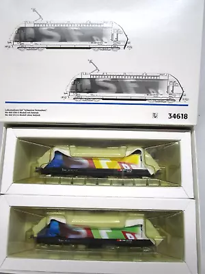 Marklin HO SBB Swiss Television Re 460 Electric Locomotive Set NOS 34618 Digital • $248