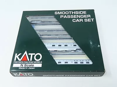 N Scale Kato #106-1401 ATSF Santa Fe Smoothside Pullman Passenger 4-Car Set E • $229.95