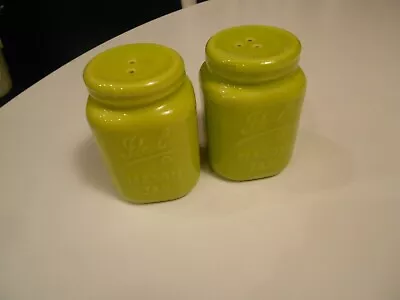 Ideal Mason Jar Salt & Pepper Shakers 3 1/2  High Vg++ Condition • $5.99