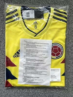 Colombia Adidas World Cup 2018 Climachill Player Spec Shirt Size 8 Large BNWT • £69.99