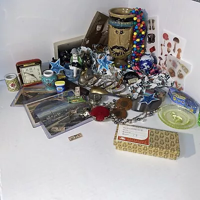 Vintage To Now Junk Drawer Odd Quirky Vintage  Curiosity Lot • $26