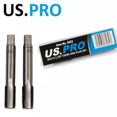 Us Pro M12 X 1.25p Taper & Plug Set (Tap & Die) 2653 • £4.98