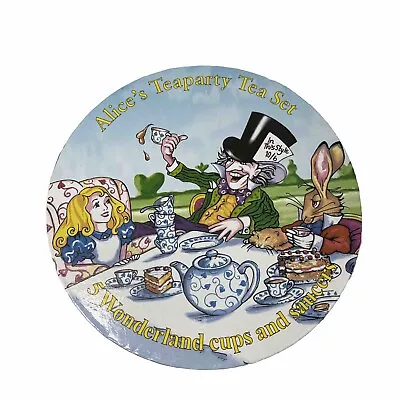Alice In Wonderland Teaparty Porcelain Tea Set Designed In England NEW OPEN BOX • $40